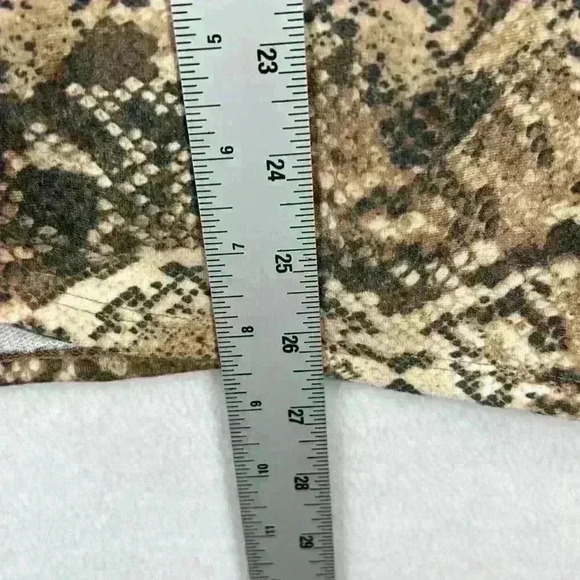 Ideology Twist-Front Top Women’s XL Snake-Print Brown Tan - Picture 7 of 8